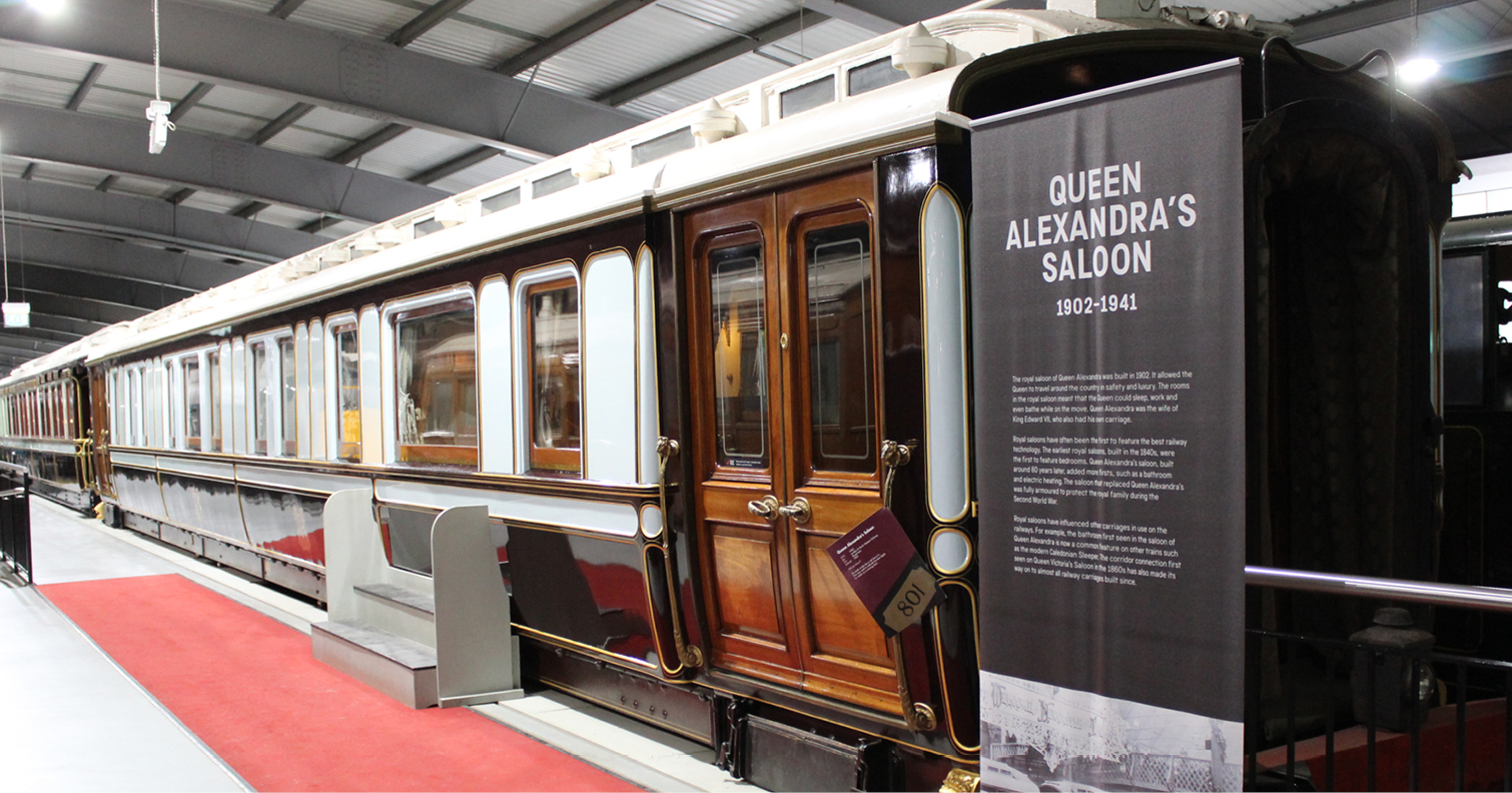 Queen Alexandra’s Saloon on display at Locomotion, Shildon